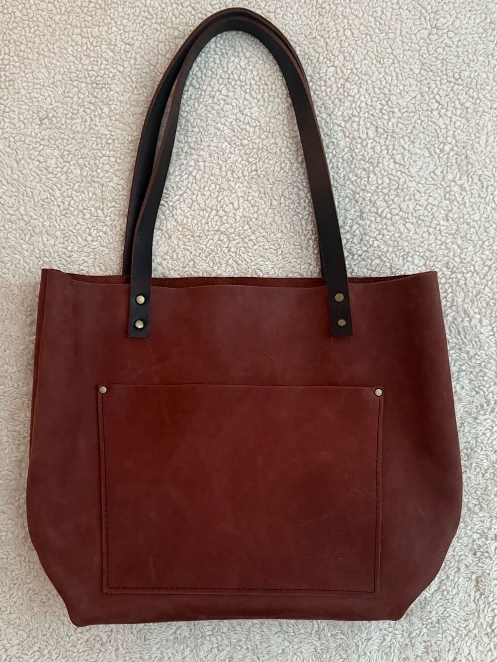 Portland Leather Goods - Classic medium size tote Lotus/Mauve Color